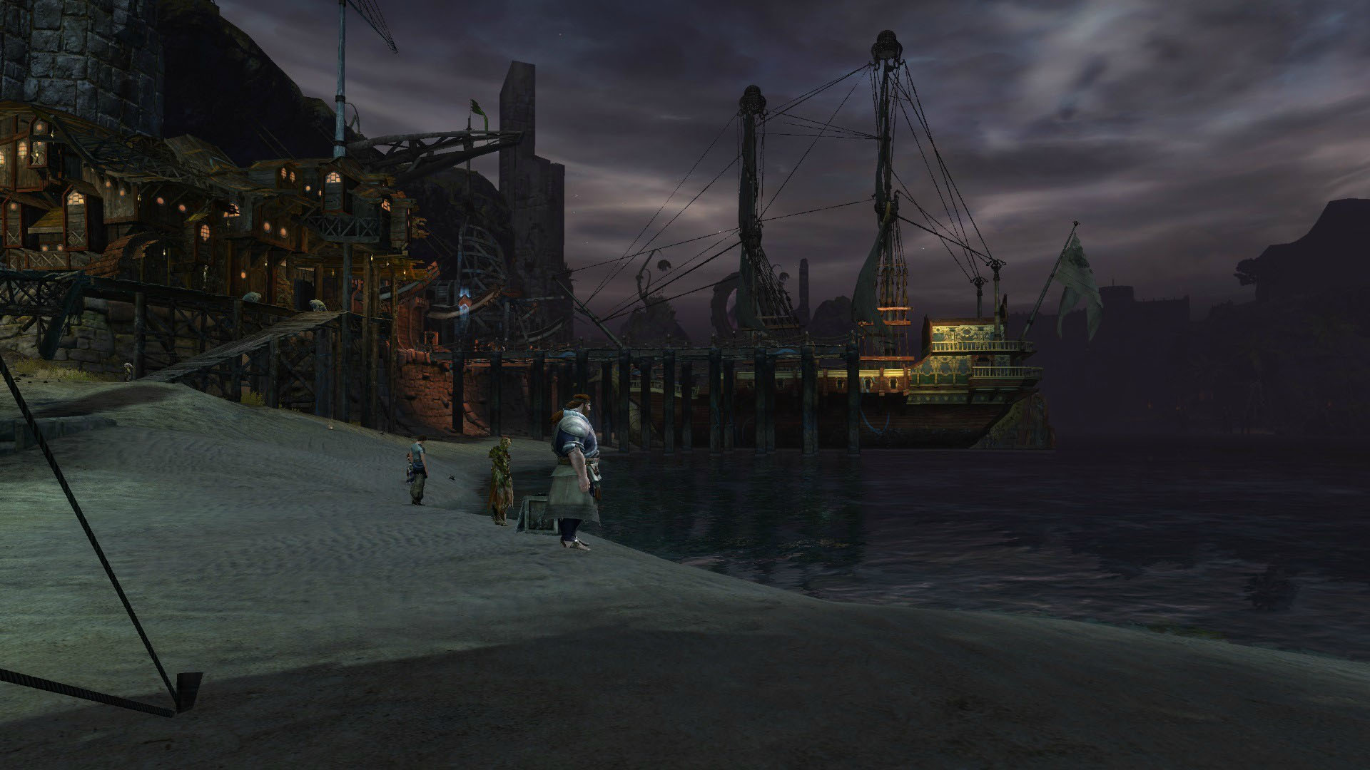 Image of the Lion's Arch docks before Scarlet's invasion